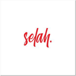 Selah. (Red) Posters and Art